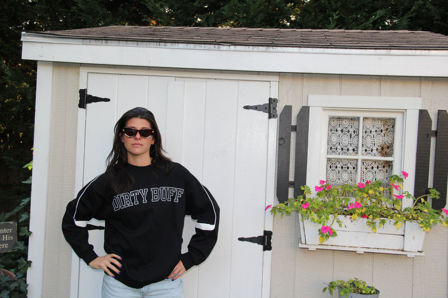 Dirty Buff Retro Crewneck