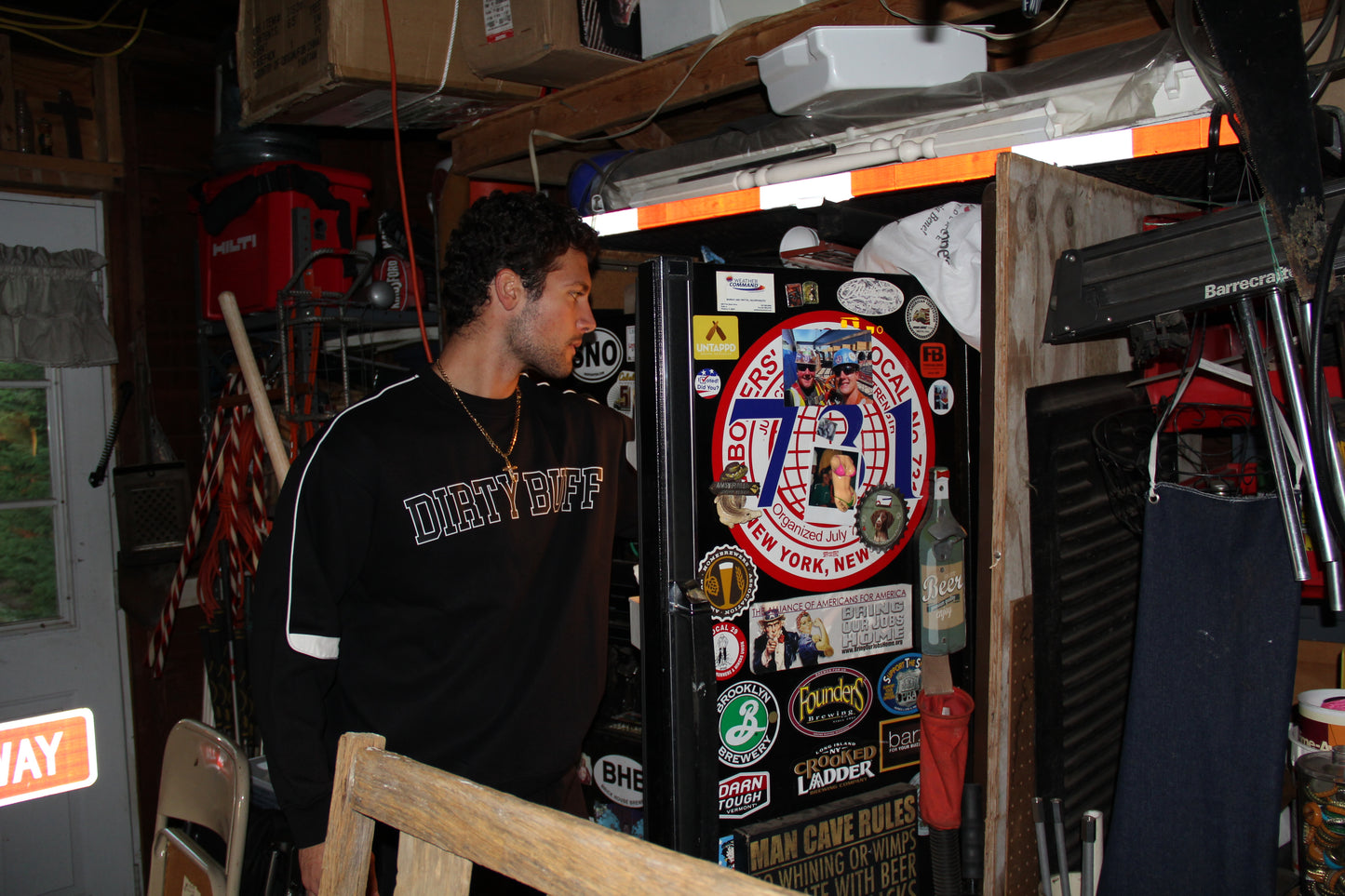 Dirty Buff Retro Crewneck